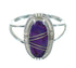 Southwestern Genuine Sterling Silver Magenta Turquoise Ring Size 6-1/2 YX89477