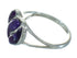 Magenta Turquoise Silver Southwest Heart Ring Size 4-3/4 YX89483