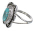 Sterling Silver Turquoise Inlay Southwestern Jewelry Ring Size 6 RX86204