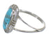 Turquoise Inlay Sterling Silver Southwestern Ring Size 6-1/2 RX86218