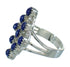 Genuine Sterling Silver Lapis Ring Size 4-1/2 AX89690