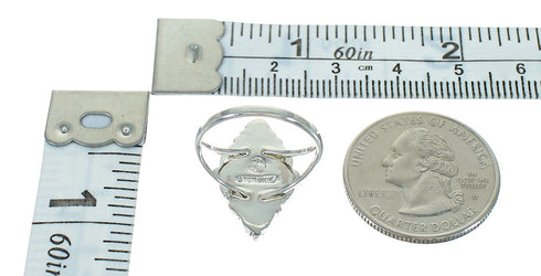 Southwestern Lapis Sterling Silver Jewelry Ring Size 4-3/4 AX89719