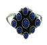 Southwestern Jewelry Lapis Sterling Silver Ring Size 7-1/2 AX89740