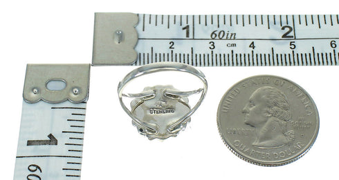 Lapis Authentic Sterling Silver Jewelry Southwestern Ring Size 6-1/2 AX89757