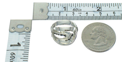 Silver Jewelry Lapis Southwestern Ring Size 4-3/4 AX89764