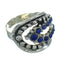 Silver Lapis Southwestern Ring Size 5-1/4 AX89784