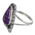 Southwest Magenta Turquoise Inlay Sterling Silver Ring Size 6-1/2 FX92327