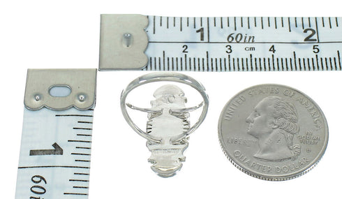 Turquoise Southwest Sterling Silver Ring Size 5 AX89068