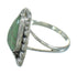 Turquoise Inlay Silver Southwest Flower Ring Size 7 AX89133