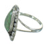 Turquoise Inlay Sterling Silver Flower Ring Size 4-1/2 AX89126