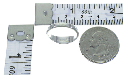 Sterling Silver Magenta Turquoise Inlay Ring Size 5-1/4 AX89165