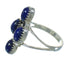 Genuine Sterling Silver Lapis Southwest Ring Size 5-1/2 AX88378