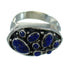 Sterling Silver Southwestern Lapis Ring Size 6-3/4 AX88491