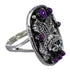 Southwestern Magenta Turquoise Authentic Sterling Silver Eagle Ring Size 6-1/2 RX88783