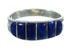 Authentic Lapis Sterling Silver Jewelry Ring Size 4-3/4 FX74007