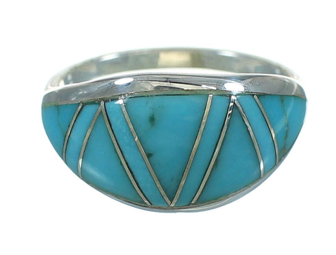 Sterling Silver Turquoise Southwest Jewelry Ring Size 5-3/4 FX90720