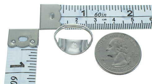 Sterling Silver Turquoise Southwestern Jewelry Ring Size 5-1/4 FX90766