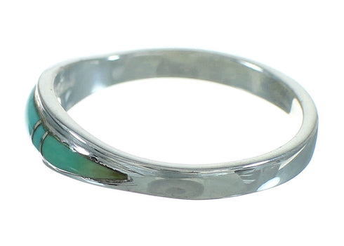 Authentic Sterling Silver Turquoise Southwest Ring Size 5-3/4 FX90794