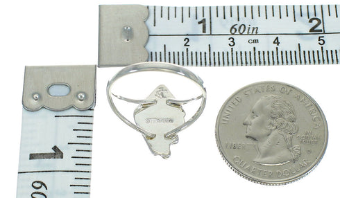 Lapis Silver Water Wave Ring Size 4-1/2 YX89643