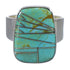 Authentic Sterling Silver Southwest Turquoise Jewelry Ring Size 5-1/2 AX88262