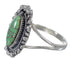 Turquoise Inlay Genuine Sterling Silver Ring Size 7-1/2 AX88266