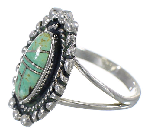 Turquoise Genuine Sterling Silver Ring Size 5 AX88267