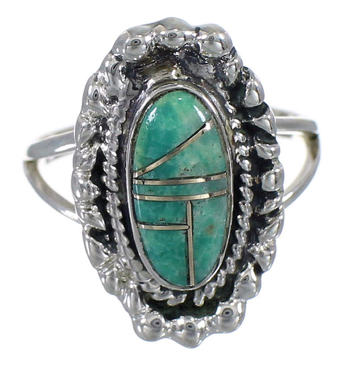 Turquoise Sterling Silver Ring Size 5-1/2 AX88268