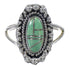 Turquoise Inlay Sterling Silver Jewelry Southwestern Ring Size 8-1/2 AX88274