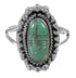 Silver Turquoise Inlay Southwewst Ring Size 5-1/2 AX88288