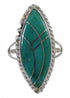 Genuine Sterling Silver Southwest Jewelry Turquoise Ring Size 6-1/4 AX88303