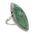 Authentic Sterling Silver Jewelry Turquoise Ring Size 4-1/2 AX88306