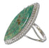 Authentic Sterling Silver Jewelry Turquoise Ring Size 4-1/2 AX88306