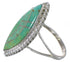 Sterling Silver Southwest Turquoise Inlay Ring Size 5-1/4 AX88312