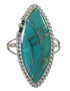 Southwest Silver Turquoise Jewelry Ring Size 4-1/2 AX88323