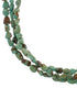 Kingman Turquoise Sterling Silver Navajo 3-Strand Bead Necklace AX85112