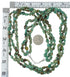 Kingman Turquoise Sterling Silver Navajo 3-Strand Bead Necklace AX85112