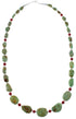 Coral And Turquoise Genuine Sterling Silver Native American Bead Necklace RX85764