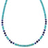 American Indian Multicolor Genuine Sterling Silver Bead Necklace RX85888