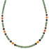 Native American Multicolor And Sterling Silver Bead Necklace RX85910