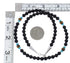 Multicolor And Genuine Sterling Silver Navajo Jewelry Bead Necklace RX85969