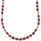 Navajo Sterling Silver Multicolor Bead Necklace AX88871