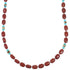 Navajo Sterling Silver Multicolor Bead Necklace AX88871