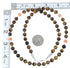 Navajo Authentic Sterling Silver Multicolor Bead Necklace AX88878