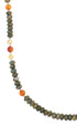 Multicolor Sterling Silver Navajo Bead Necklace AX88884