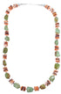 Multicolor Navajo Sterling Silver Bead Necklace AX88930