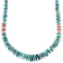 Multicolor Genuine Sterling Silver Native American Navajo Bead Necklace AX88937
