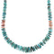 Multicolor Genuine Sterling Silver Native American Navajo Bead Necklace AX88938