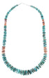 Multicolor Genuine Sterling Silver Native American Navajo Bead Necklace AX88938