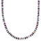 Purple Oyster Shell And Turquoise Sterling Silver Navajo Bead Necklace AX88789
