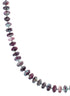 Purple Oyster Shell And Turquoise Sterling Silver Navajo Bead Necklace AX88789
